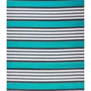 Kit Completo de Instalação Tapete de exterior azul turquesa 120 x 180 cm SAUGOR