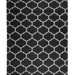 Peç para Acampamento Tapete de área reversível preto e branco 160 x 230 cm ALADANA