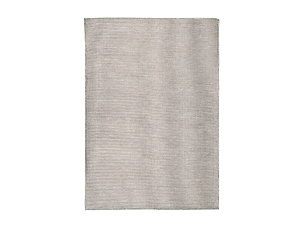 Peç para Acampamento Tapete de tecido plano para exterior 160x230 cm cinza-acastanhado