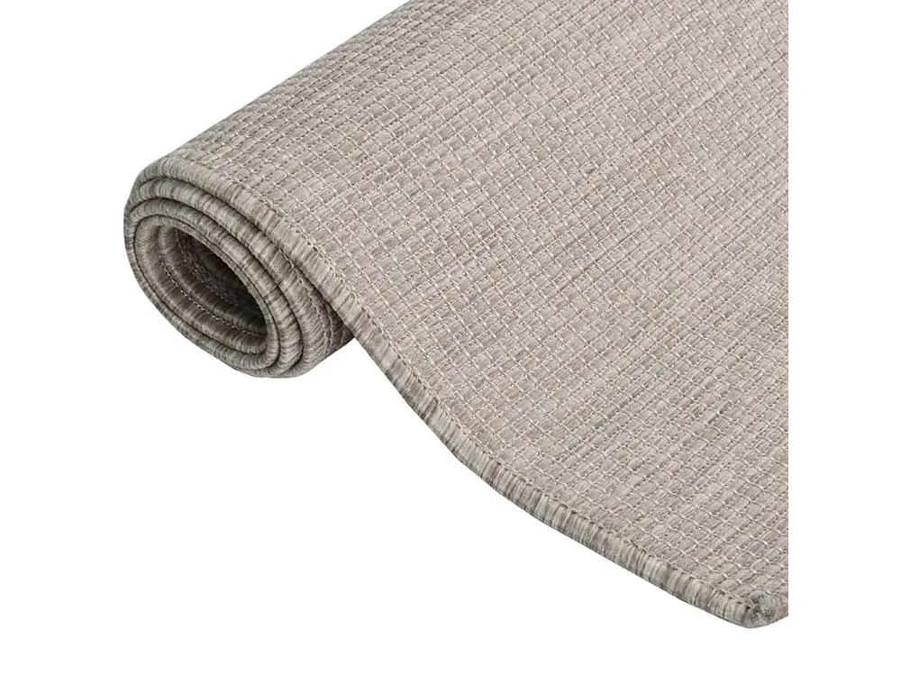 Peç para Acampamento Tapete de tecido plano para exterior 160x230 cm cinza-acastanhado