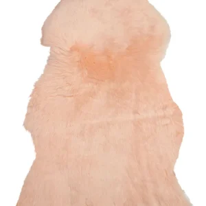 Pele de ovelha rosa nítido ULURU
