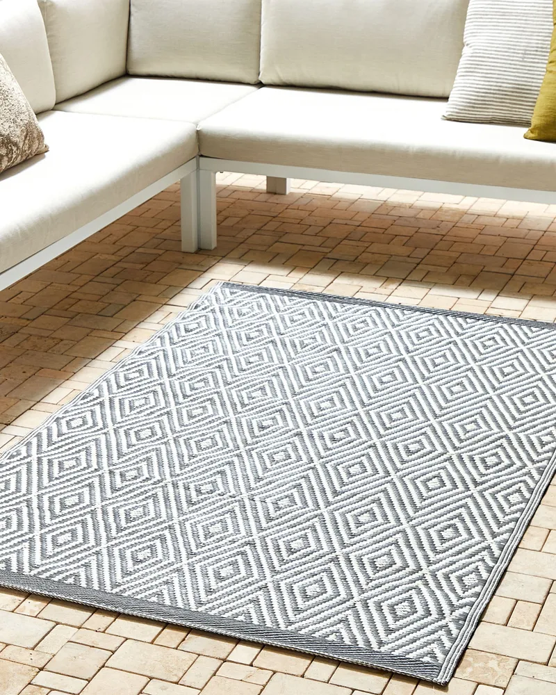 Robusto para RV Tapete de exterior cinzento 120 x 180 cm SIKAR