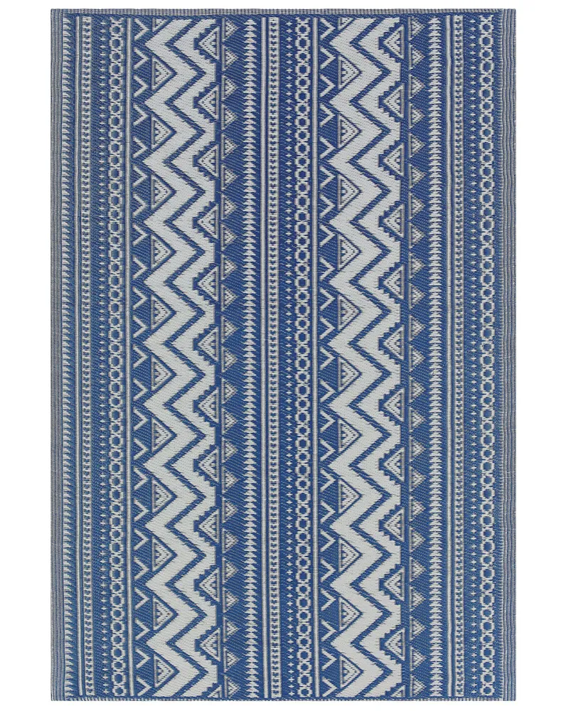 Tapete de exterior azul 120 x 180 cm NAGPUR com Fechadura de Seguranç