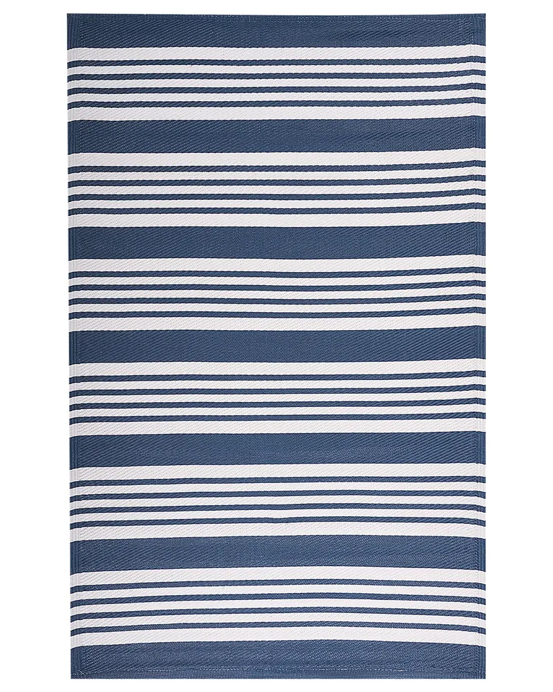 Tapete de exterior azul sombrio 120 x 180 cm ELURU com 2 Anos de Garantia