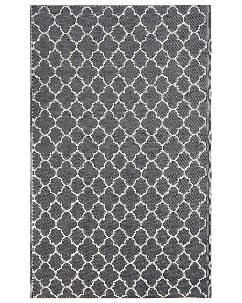 Tapete de exterior cinzento 120 x 180 cm SURAT | Resistente à Água |
