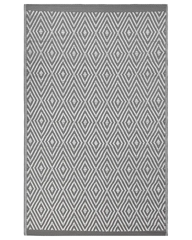 Tapete de exterior cinzento distinto 120 x 180 cm SIKAR