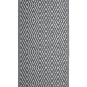 Tapete de exterior cinzento distinto 90 x 150 cm SIKAR