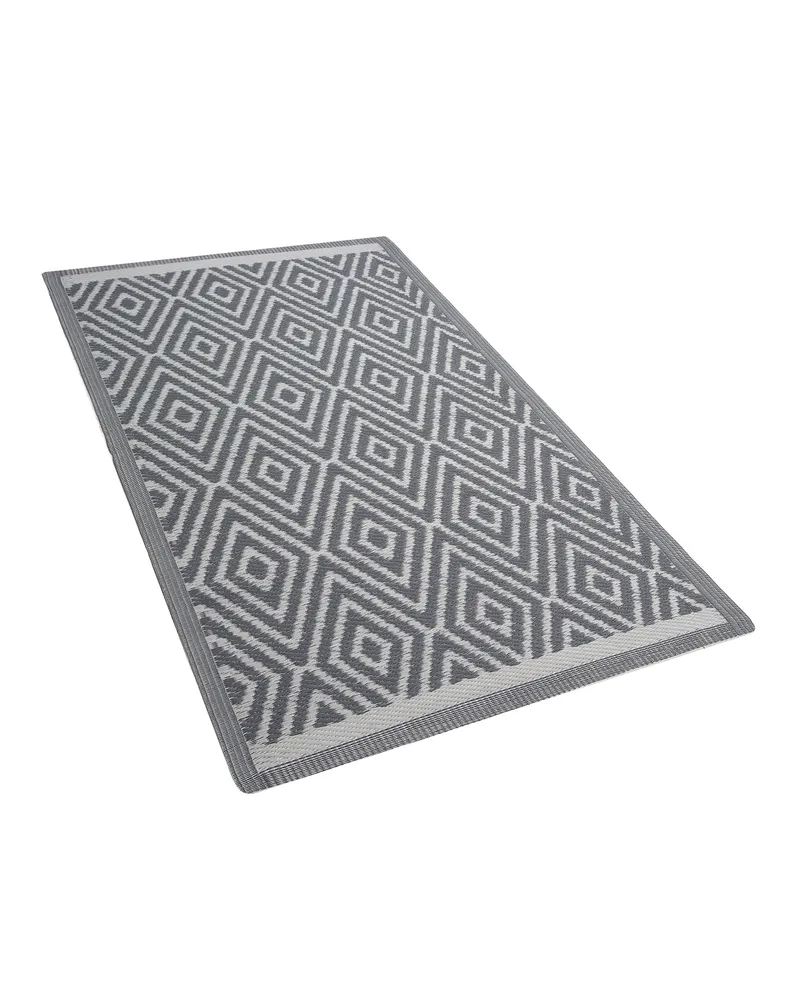 Tapete de exterior cinzento distinto 90 x 150 cm SIKAR