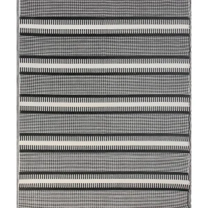 Tapete de exterior creme e preto 160 x 230 cm MANSA - Compatível com Diversos Modelos