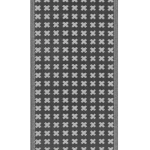 Tapete de exterior preto 90 x 180 cm ROHTAK para Acampamento e Estrada