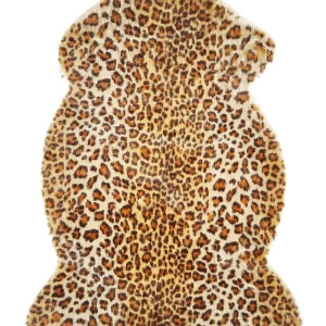 Tapete em pele sintética com típico de leopardo 60 x 90 cm NAMBUNG