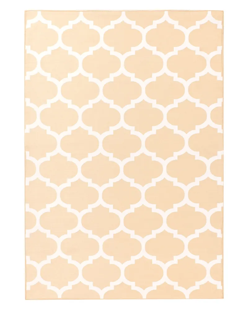 Tapete de área reversível creme 140 x 200 cm AKSU com Garantia Estendida