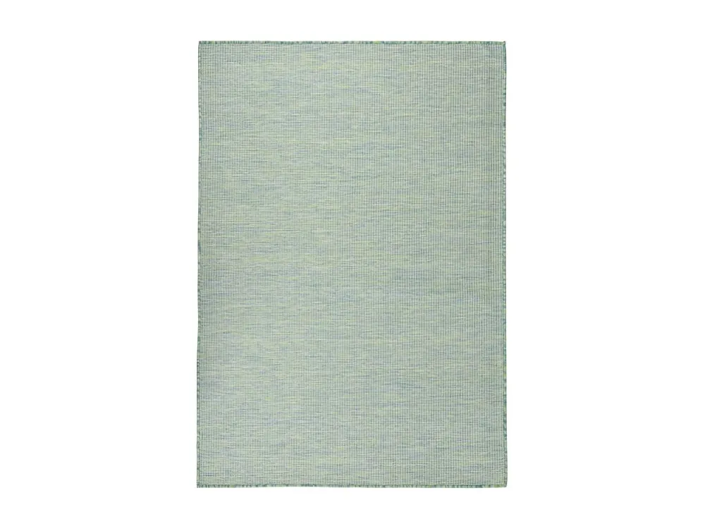 Tapete de tecido plano para exterior 160x230 cm turquesa com Gancho de Reboque