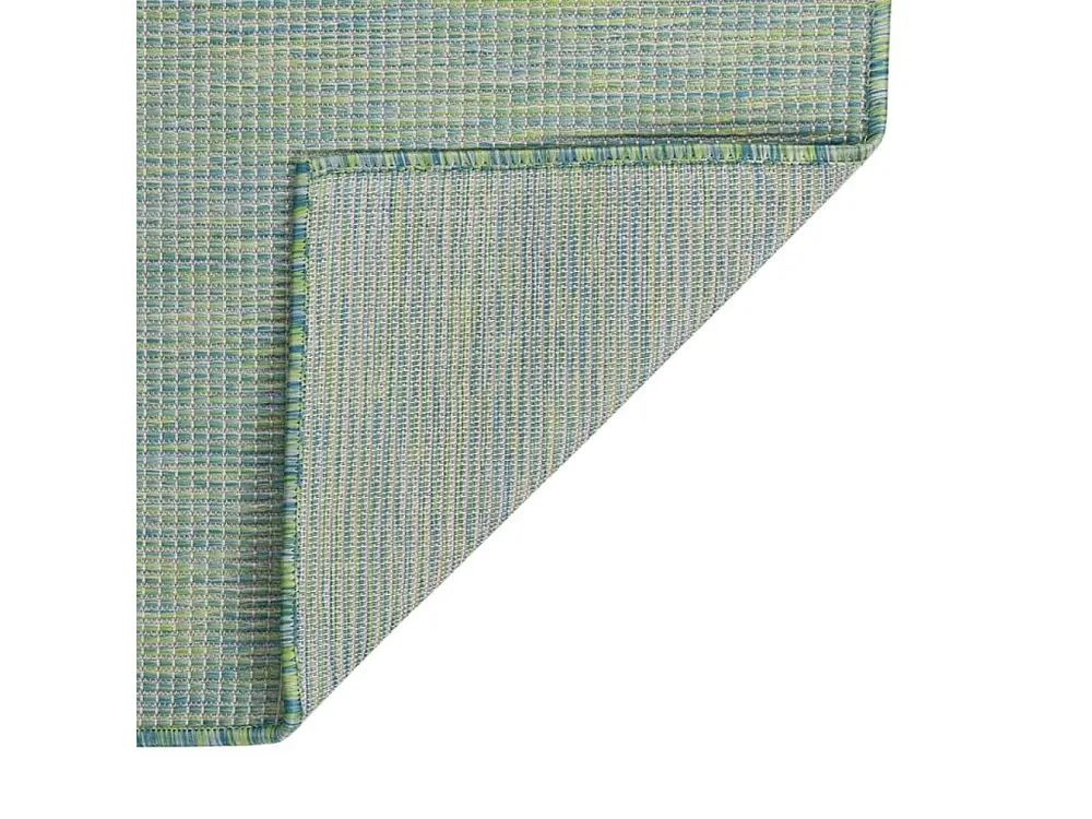 Tapete de tecido plano para exterior 160x230 cm turquesa com Gancho de Reboque