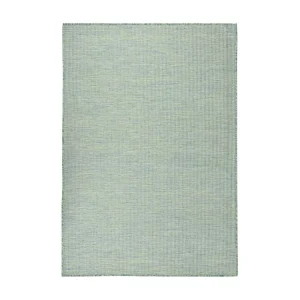 Tapete de tecido plano para exterior 160x230 cm turquesa com Gancho de Reboque