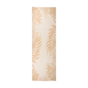 Tapete de tecido plano para exterior 80x250 cm habitual folhas | Resistente à Água |