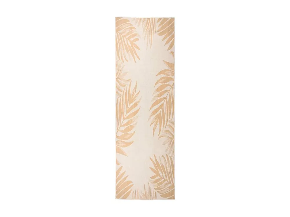 Tapete de tecido plano para exterior 80x250 cm habitual folhas | Resistente à Água |