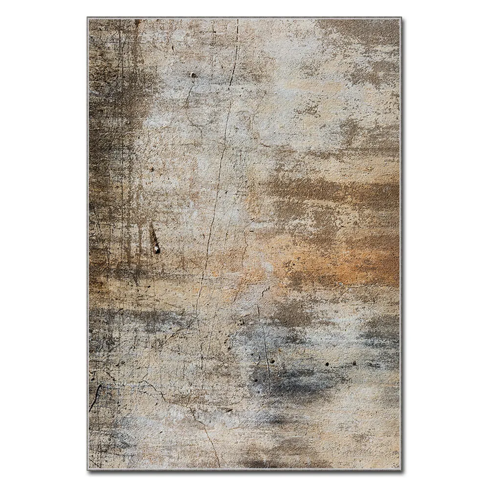 Tapete Perla 160x230cm Veludo Habitual Abstrato Marrom e Bege com Fixação em Velcro