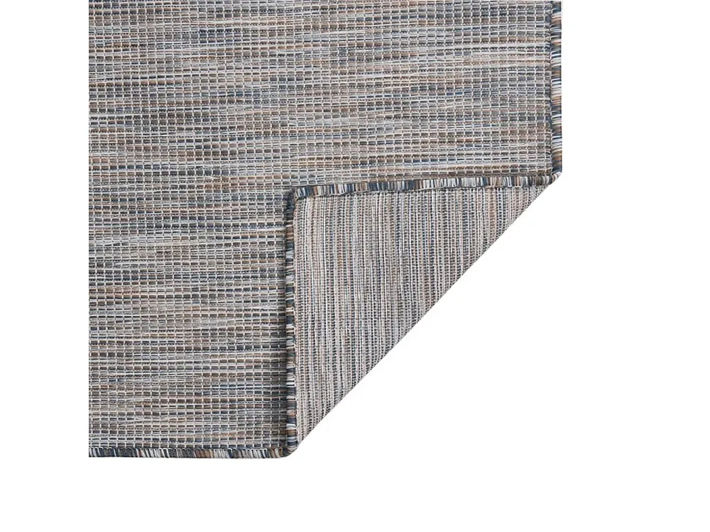 Capa para Caçamba Tapete de tecido plano para exterior 80x150 cm castanho e azul