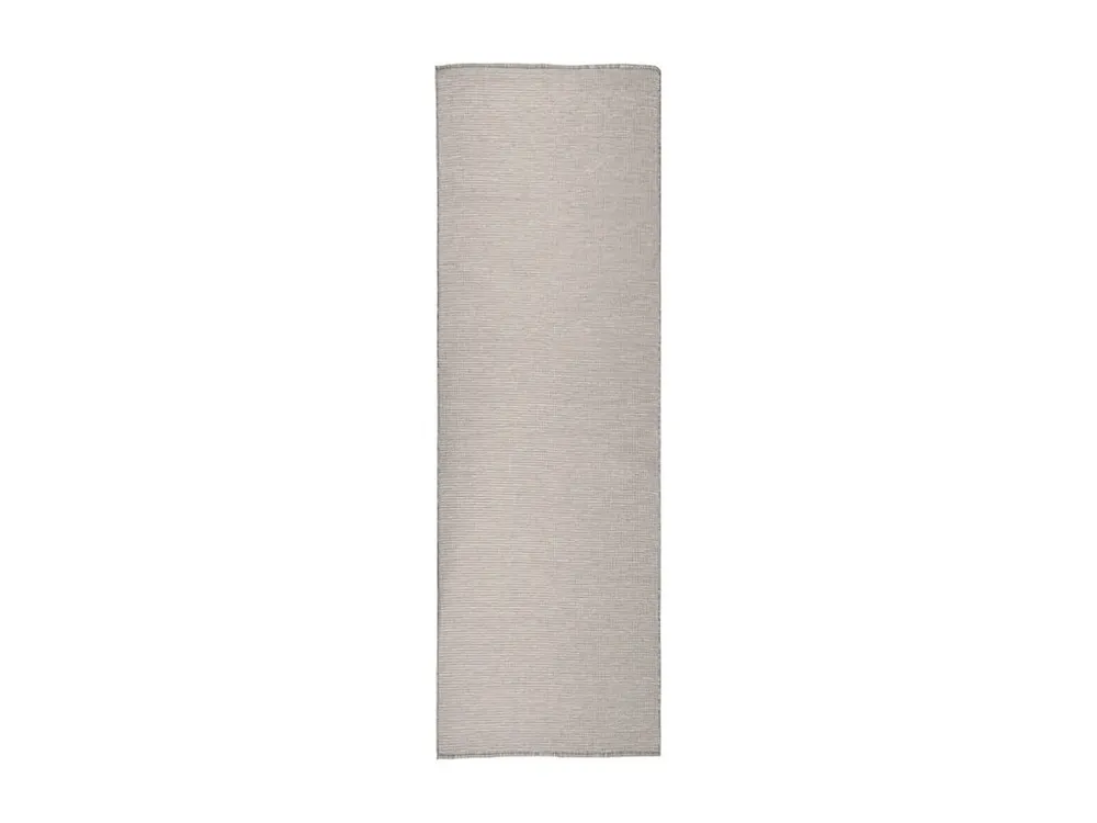ço Galvanizado Tapete de tecido plano para exterior 80x250 cm cinza-acastanhado