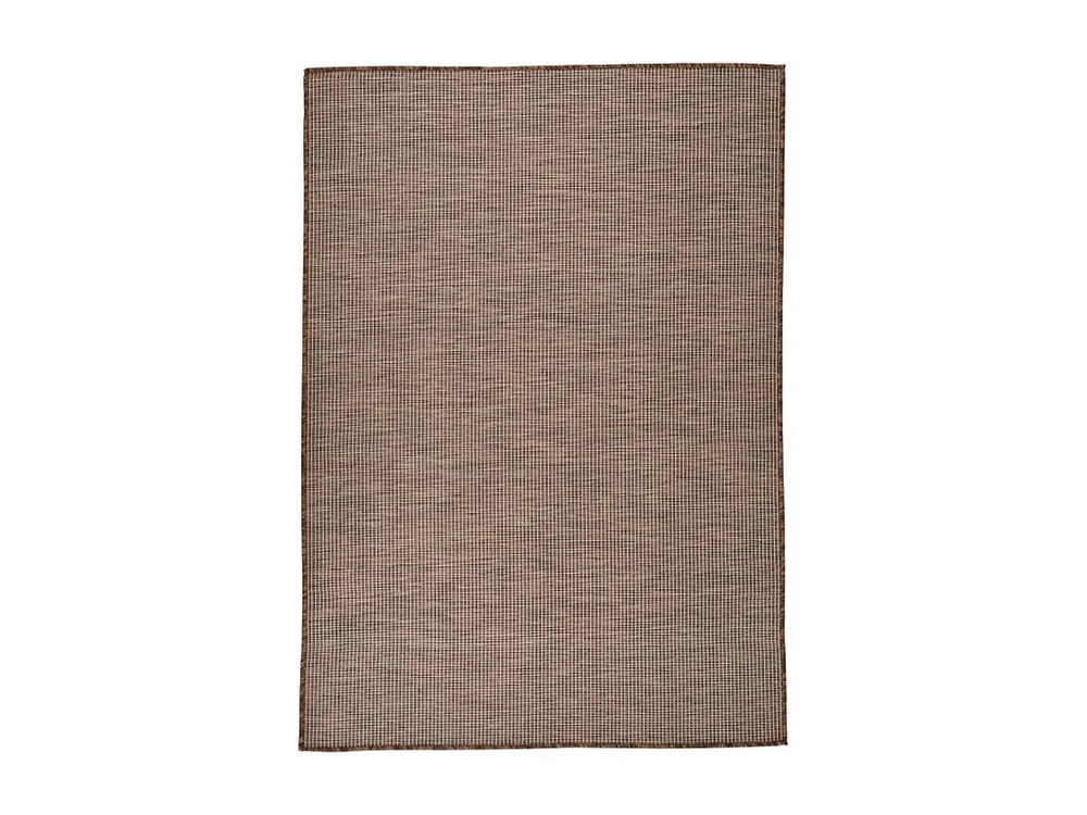 ço Galvanizado Tapete de tecido plano para exterior 160x230 cm castanho