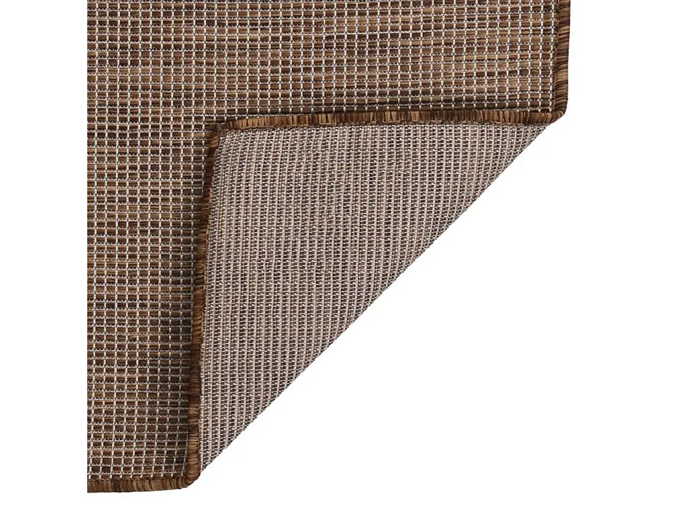 ço Galvanizado Tapete de tecido plano para exterior 160x230 cm castanho