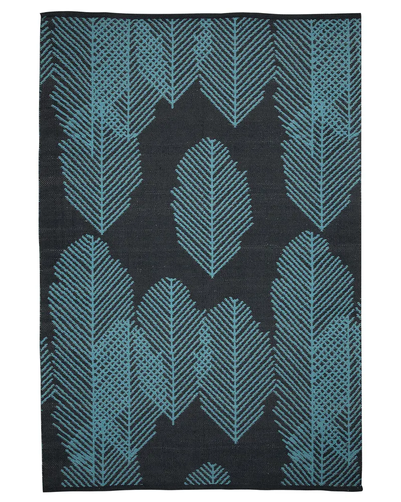 Organizador para Caçamba Tapete de área reversível preto e azul 140 x 200 cm MEZRA