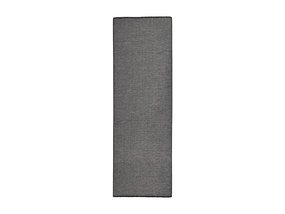 Protetor de Porta-traseira Tapete de tecido plano para exterior 80x250 cm cinzento