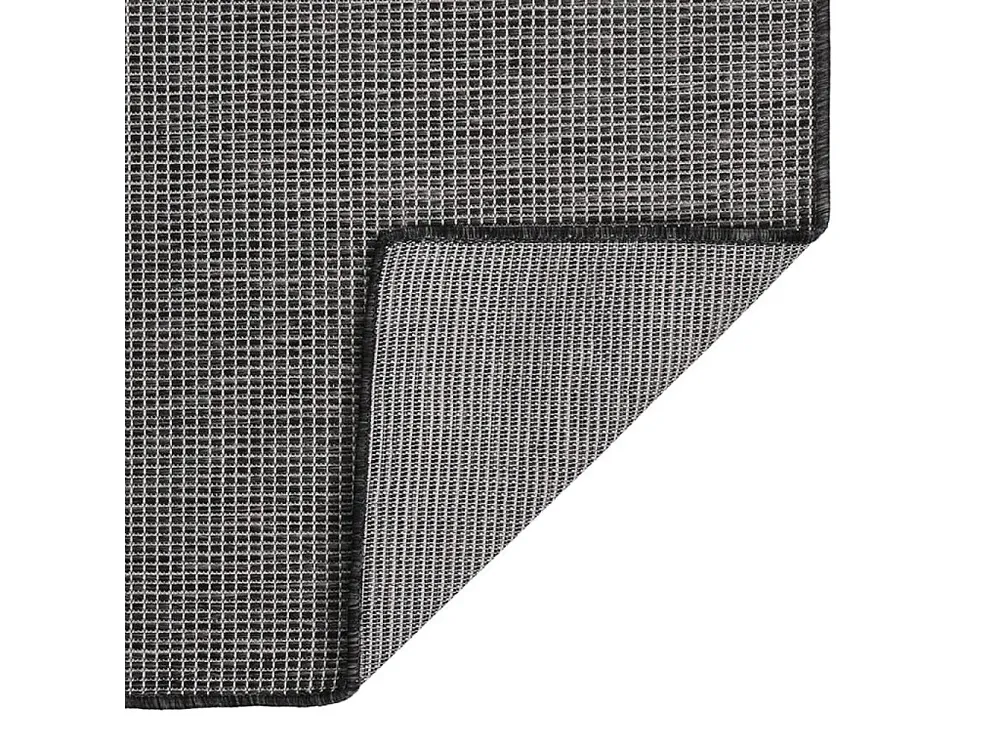 Protetor de Porta-traseira Tapete de tecido plano para exterior 80x250 cm cinzento