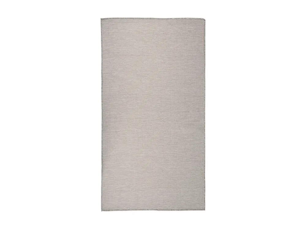 Protetor de Porta-traseira Tapete de tecido plano para exterior 80x150 cm cinza-acastanhado