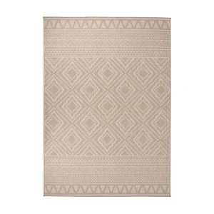 Protetor de Porta-traseira Tapete de tecido plano para exterior 120x170 cm riscas castanhas