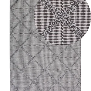 Resistente Impactos Tapete de algodão castanho 140 x 200 cm TUZLA