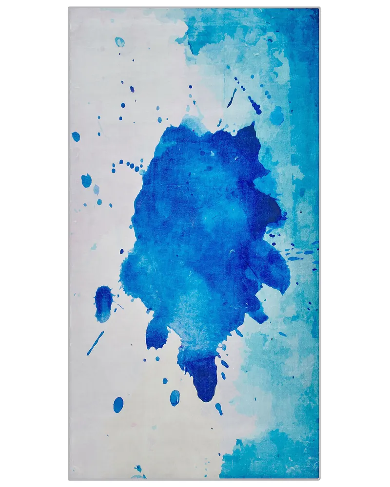 Tapete azul 80 x 150 cm ODALAR com Material Resistente UV