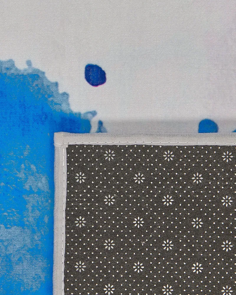 Tapete azul 80 x 150 cm ODALAR com Material Resistente UV