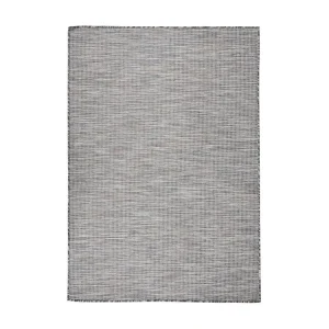 Tapete de tecido plano para exterior 160x230 cm castanho e azul com Material Resistente UV