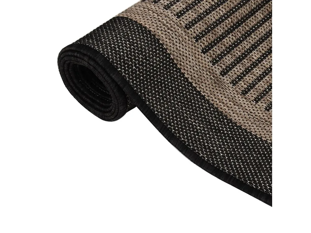 Tapete de tecido plano para exterior 160x230 cm castanho-escuro para Caminhonete