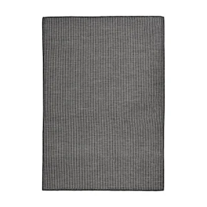 Tapete de tecido plano para exterior 160x230 cm cinzento em Tela de Poliéster
