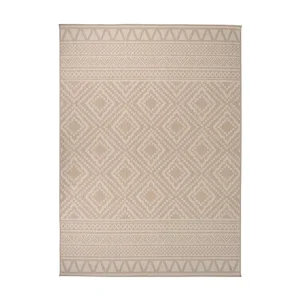 Tapete de tecido plano para exterior 200x280 cm riscas castanhas para Caminhonete