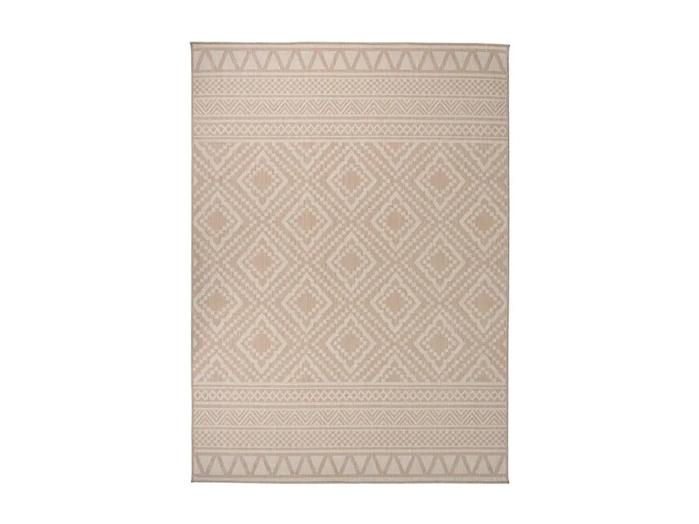 Tapete de tecido plano para exterior 200x280 cm riscas castanhas para Caminhonete