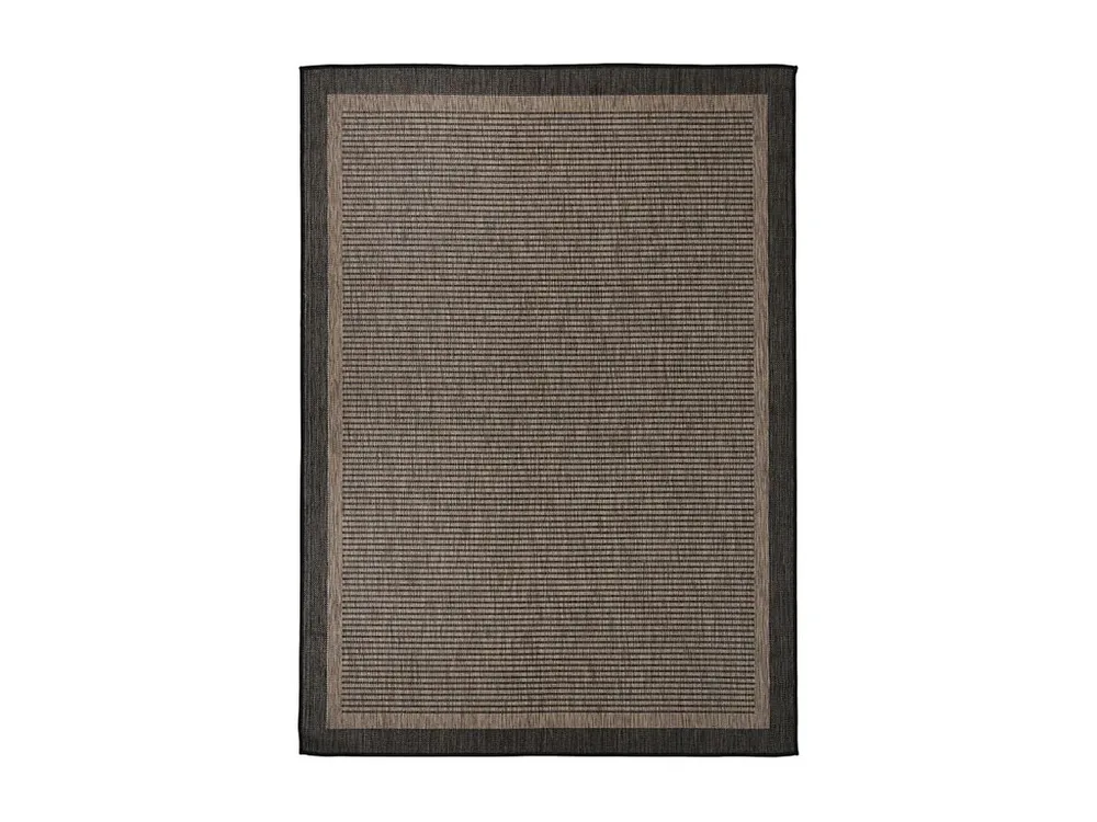 Tapete de tecido plano para exterior 200x280 cm castanho-escuro com Material Resistente UV