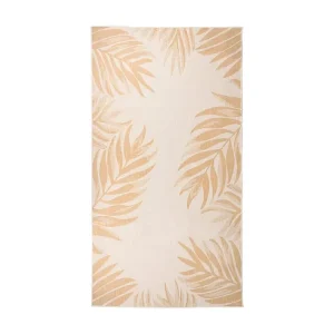 Tapete de tecido plano para exterior 80x150 cm típico folhas