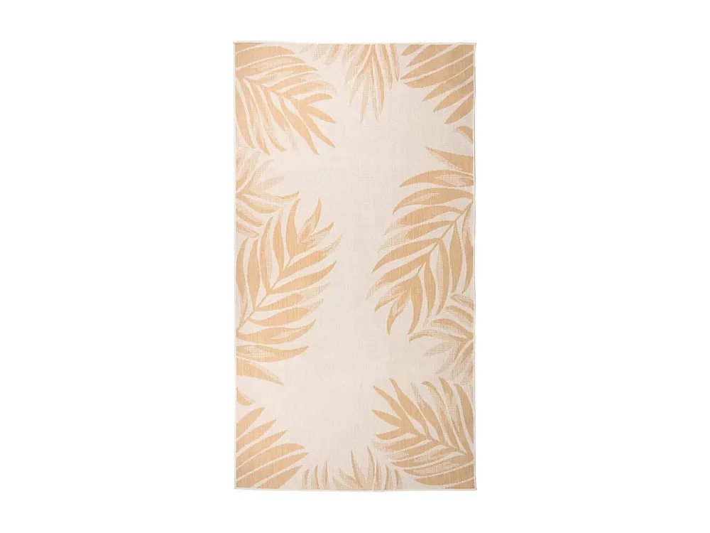 Tapete de tecido plano para exterior 80x150 cm típico folhas