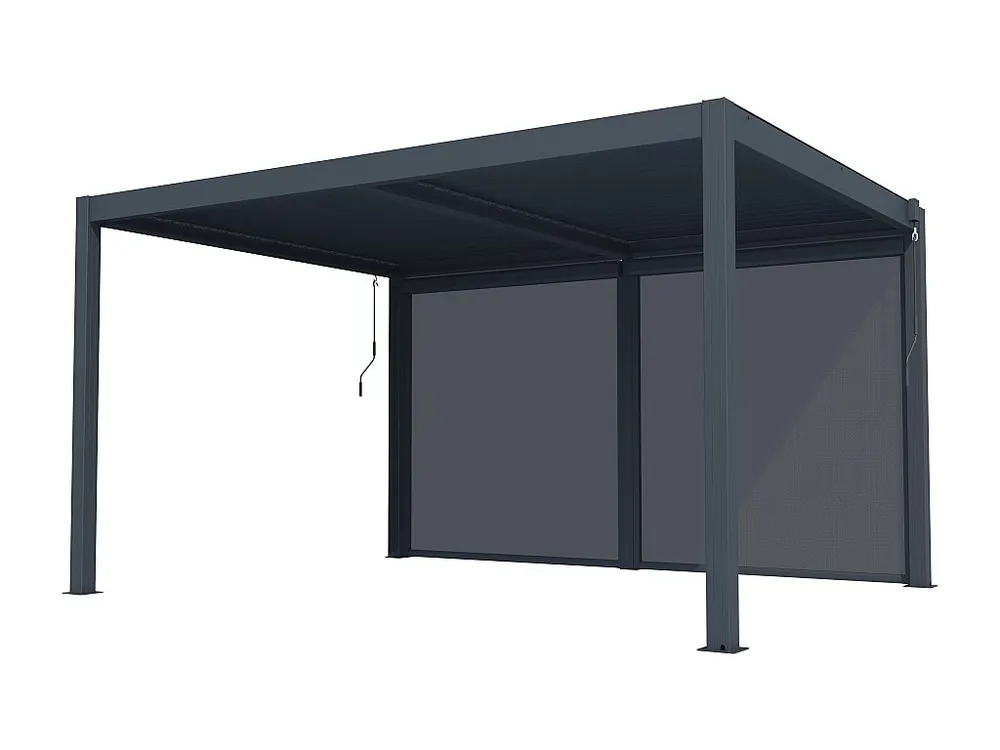 Cortina retrátil para pérgola bioclimática, L3,67 x 2,05 m, VIADANA