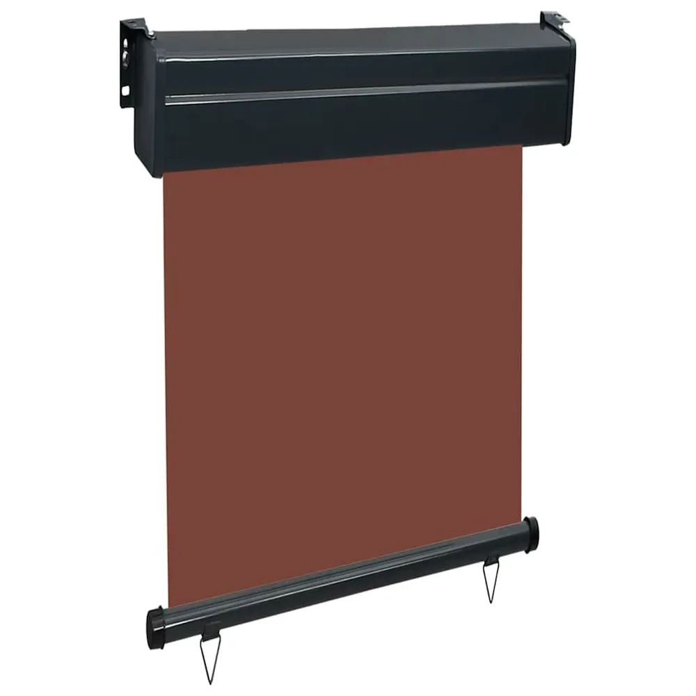 Toldo lateral para varanda 60x250 cm castanho
