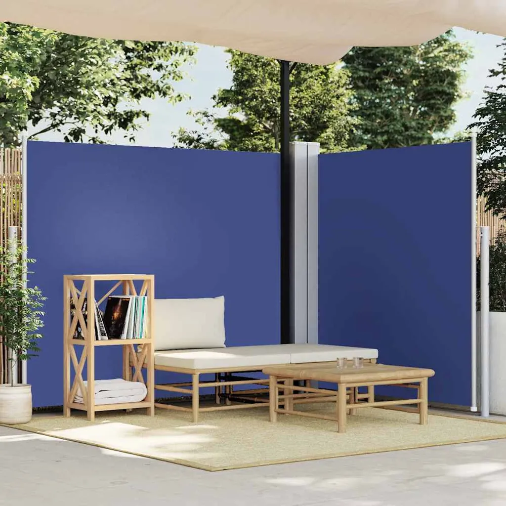 Toldo lateral retrátil 170x600 cm azul