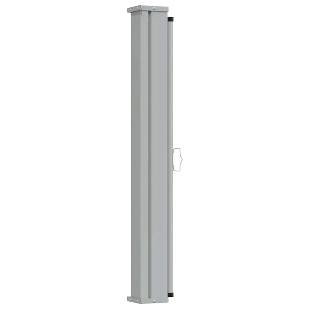 Toldo lateral retrátil para pátio 120x300 cm preto