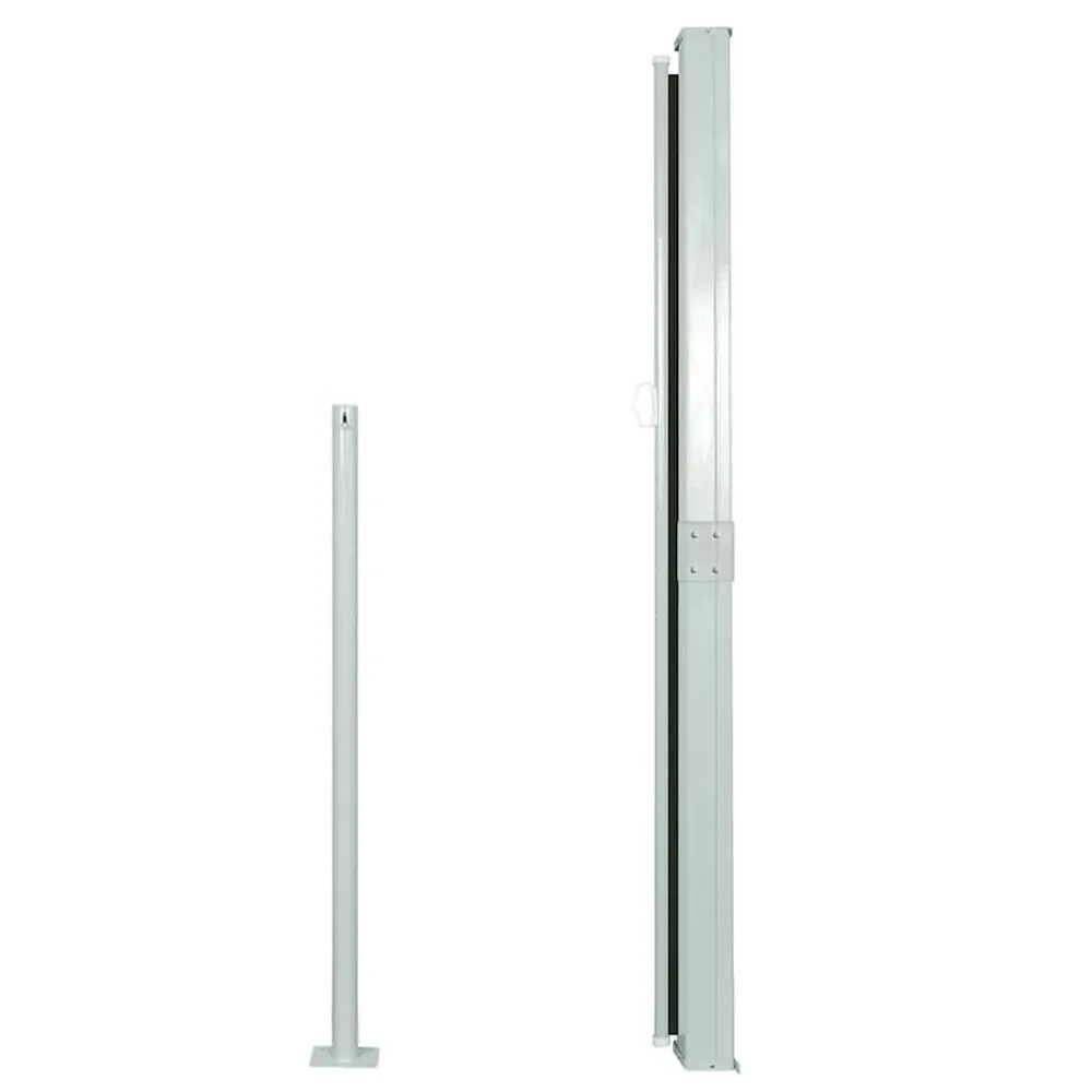 Toldo lateral retrátil para pátio 140x300 cm preto