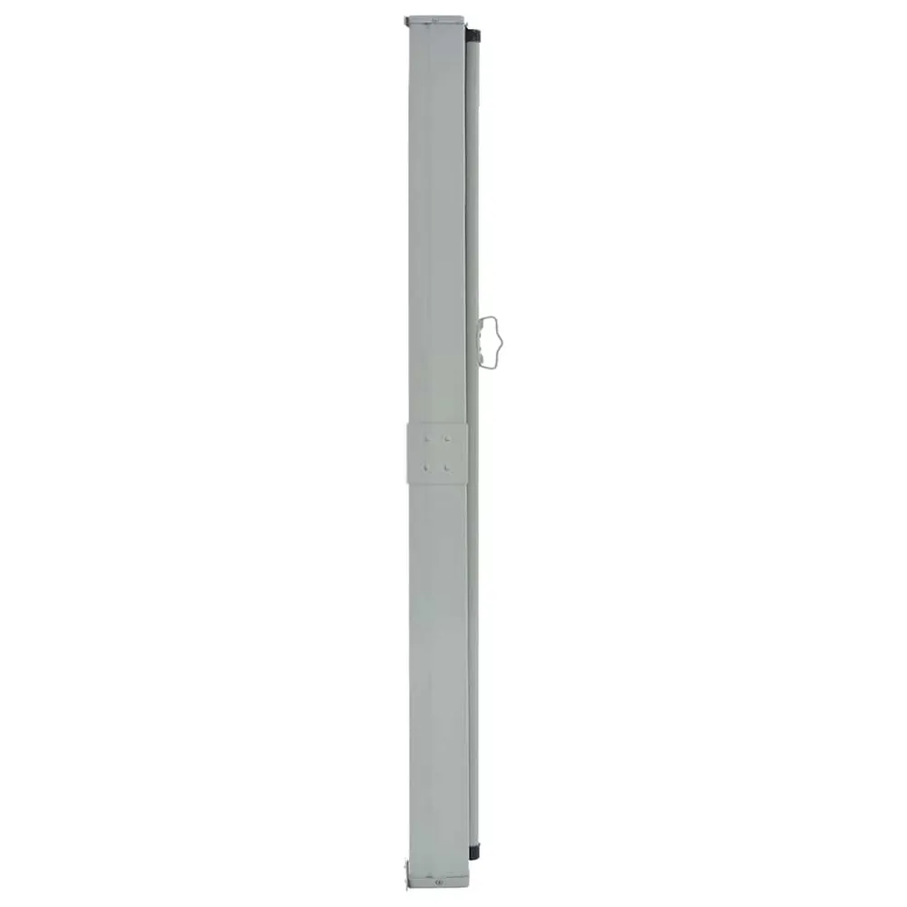 Toldo lateral retrátil para pátio 140x300 cm castanho