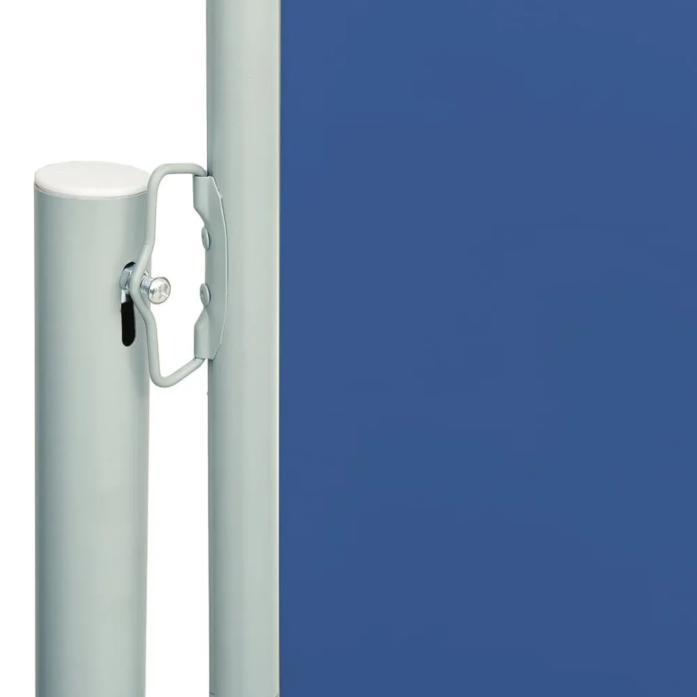 Toldo lateral retrátil de pátio 180x600 cm azul
