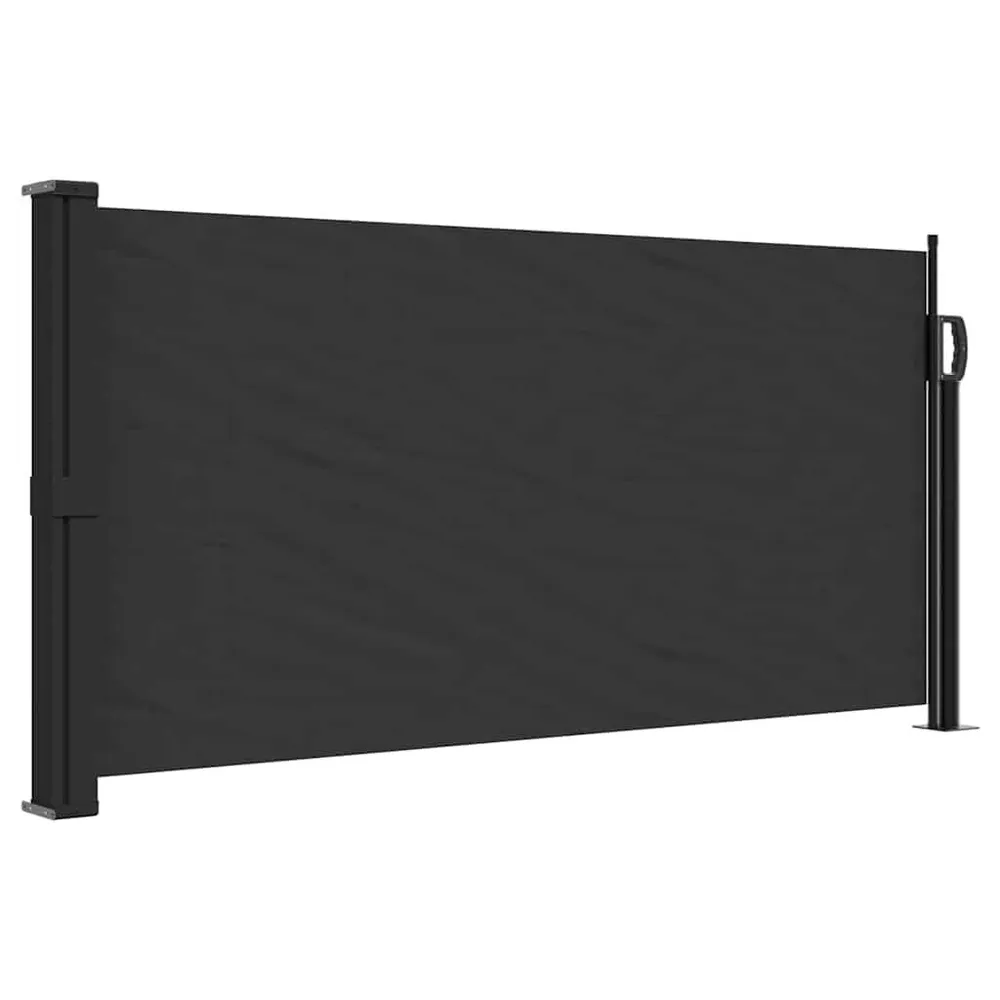 Toldo lateral retrátil 100x300 cm preto